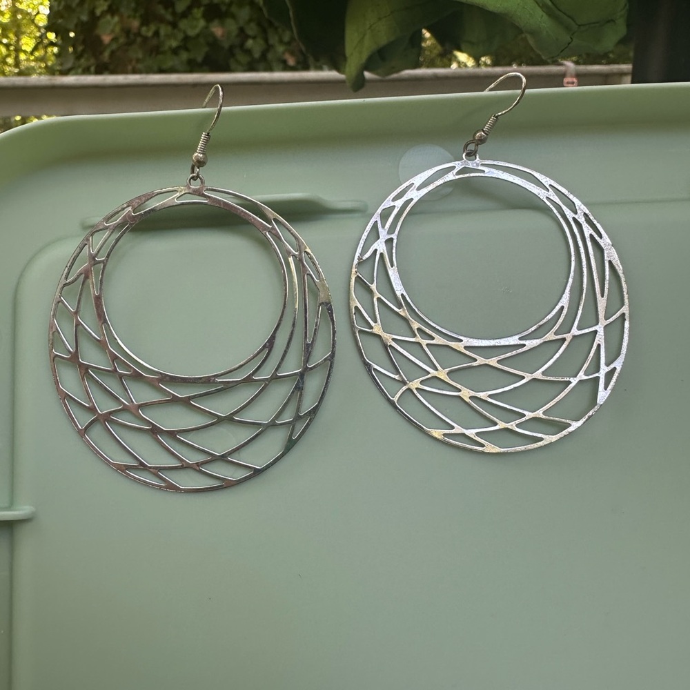 Elegant Silver Hoop Earrings